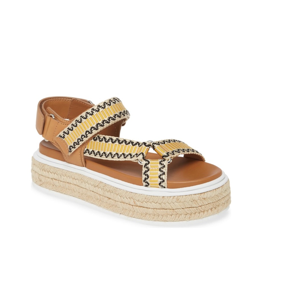 Prada Platform Espadrille Sandal